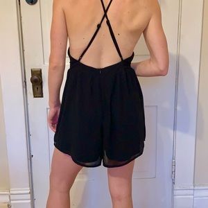 Open back romper